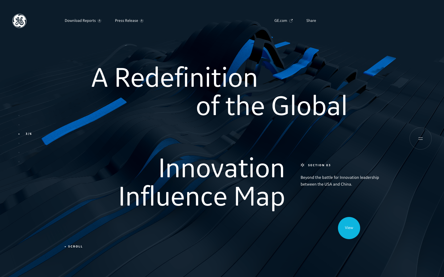 General Electric website screenshot