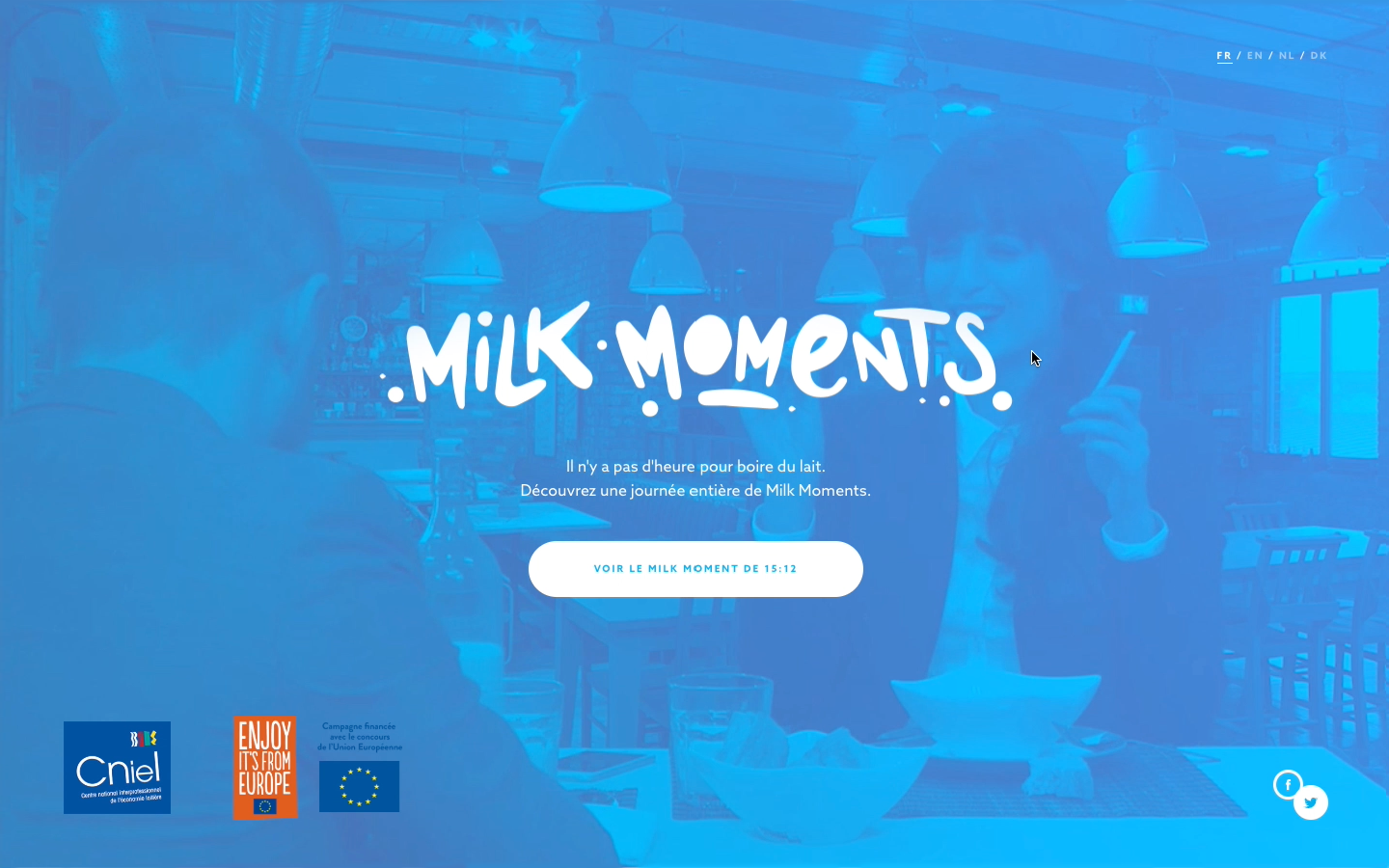 Milk moments website screenshot